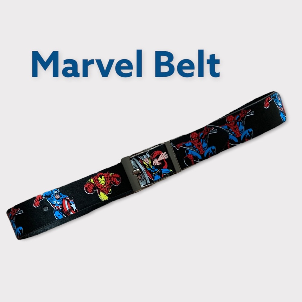 Kids Reversible Marvel Belt All your favorite characters on one belt